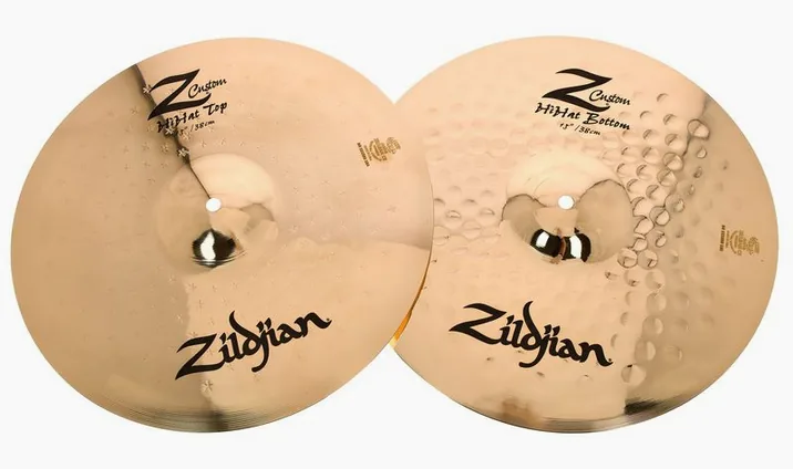 Zildjian 15" Z Custom brilliant Hi-Hat, dettaglio ravvicinato, photo 2