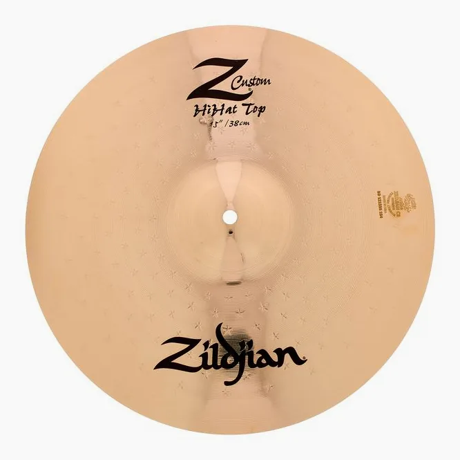 Zildjian 15" Z Custom brilliant Hi-Hat, vista frontale, photo 4