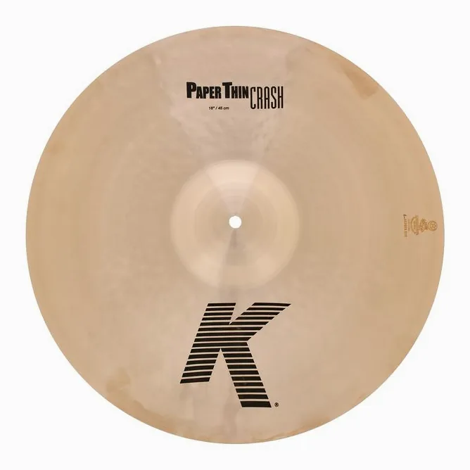 Zildjian 18" K-Series Paper Thin Crash, vista di lato, photo 2