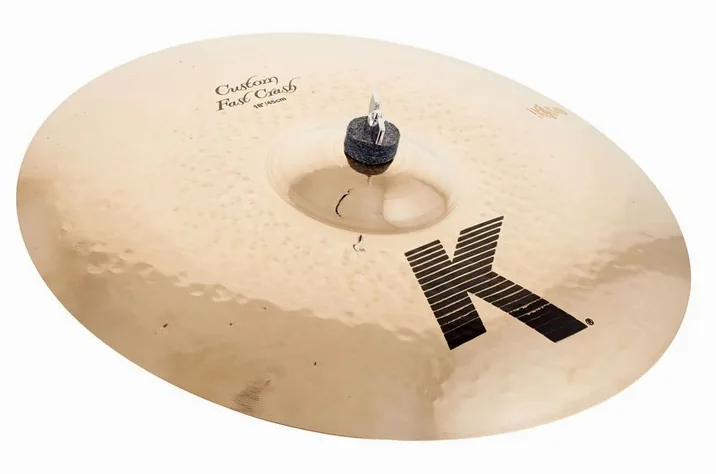 Zildjian 18" K-Custom Fast Crash, di fronte su sfondo neutro