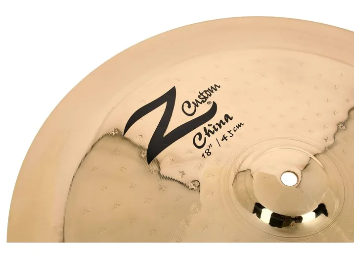 Zildjian 18" Z Custom China brilliant, dettaglio ravvicinato, photo 4