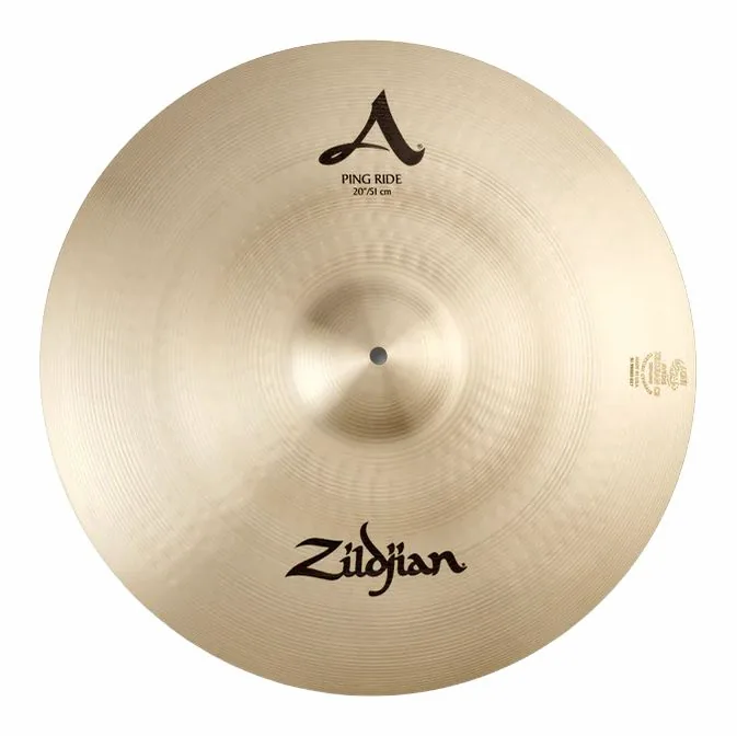 Zildjian 20" A-Series Ping Ride, su sfondo neutro, photo 3