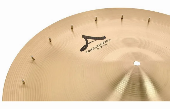 Zildjian 22" Swish Knocker with Rivets, vista frontale, photo 4