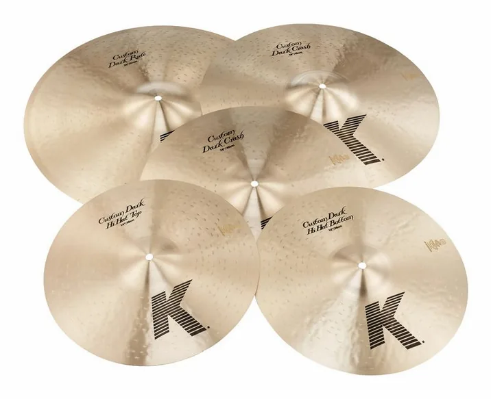 Zildjian K-Custom Darkbox Set, di fronte su sfondo neutro