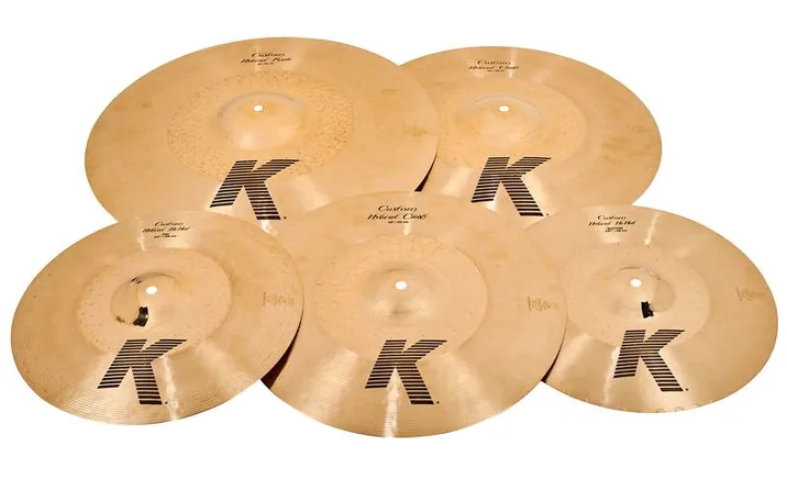 Zildjian K Custom Hybrid Cymbal Pack, dettaglio frontale
