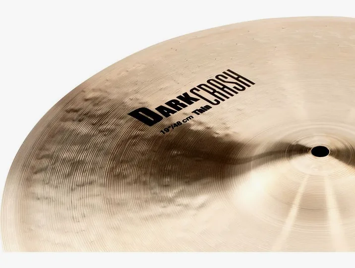 Zildjian 19" K-Series Dark Crash Thin, vista di tre quarti, photo 3
