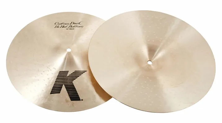 Zildjian 14" K-Custom Dark Hi-Hat, vista di tre quarti, photo 2
