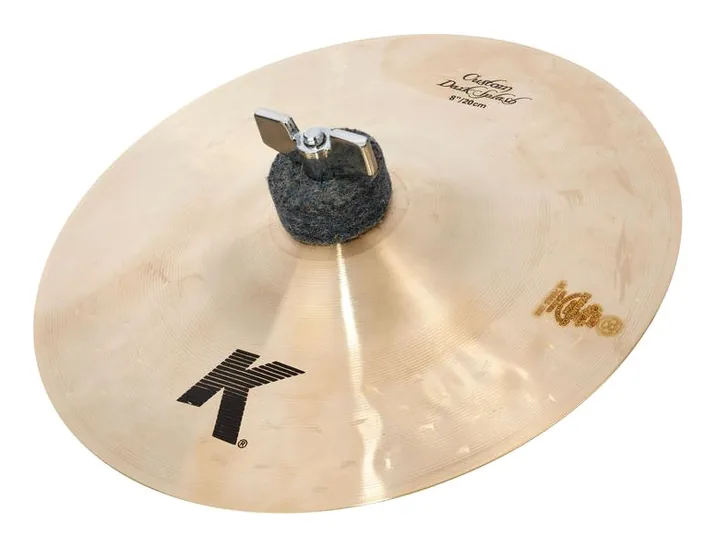 Zildjian 08" K-Custom Dark Splash, di fronte su sfondo neutro