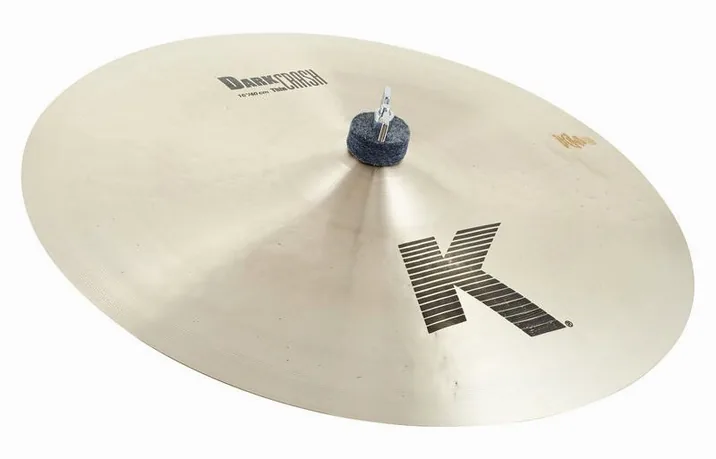Zildjian 16" K-Series Dark Crash Thin, di fronte su sfondo neutro