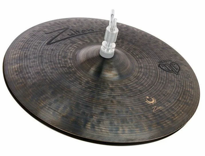 Zultan 13" Hi-Hat Medium Dark Matter, vista frontale