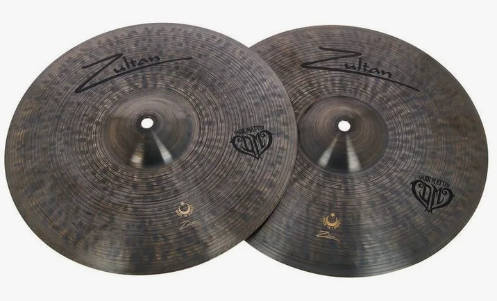 Zultan 13" Hi-Hat Medium Dark Matter, vista di lato, photo 2