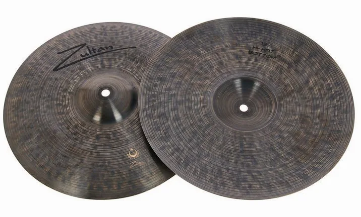 Zultan 13" Hi-Hat Medium Dark Matter, vista di lato, photo 3