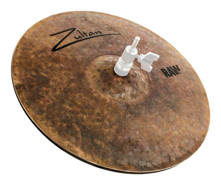 Zultan 13" Raw Hi-Hat, di fronte su sfondo neutro