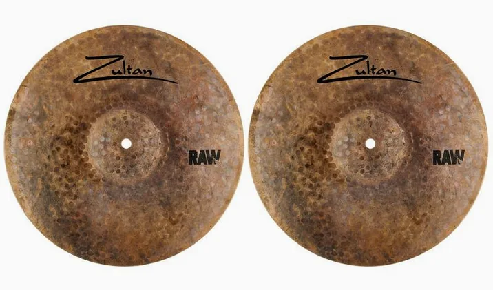 Zultan 13" Raw Hi-Hat, vista di tre quarti, photo 2