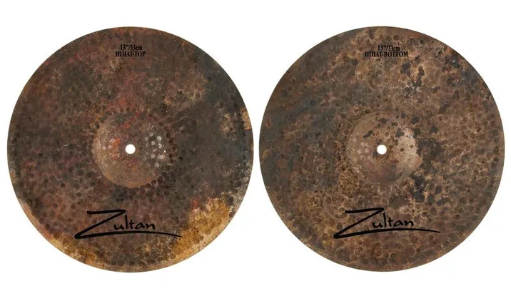 Zultan 13" Raw Hi-Hat, vista di tre quarti, photo 3