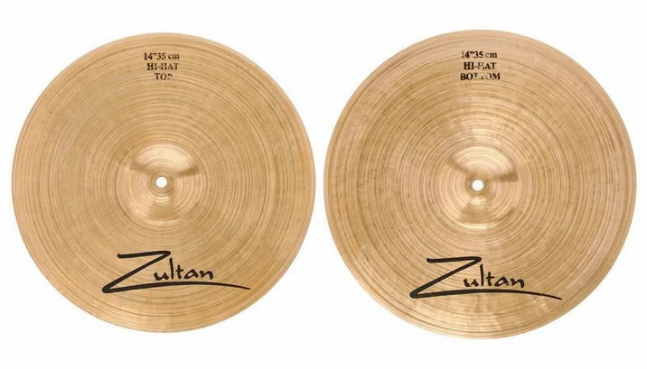 Zultan 14" Heritage Hi-Hat, su sfondo neutro, photo 3