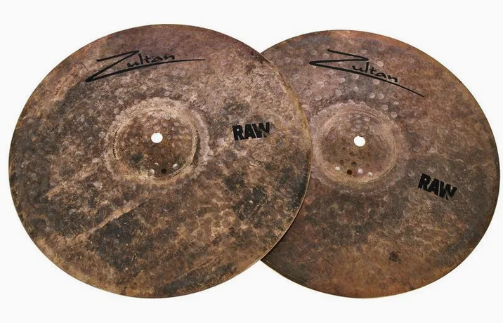 Zultan 14" Raw Hi-Hat, vista frontale, photo 2