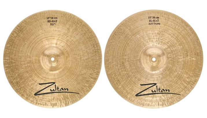 Zultan 15" Heritage Hi-Hat, vista frontale, photo 3