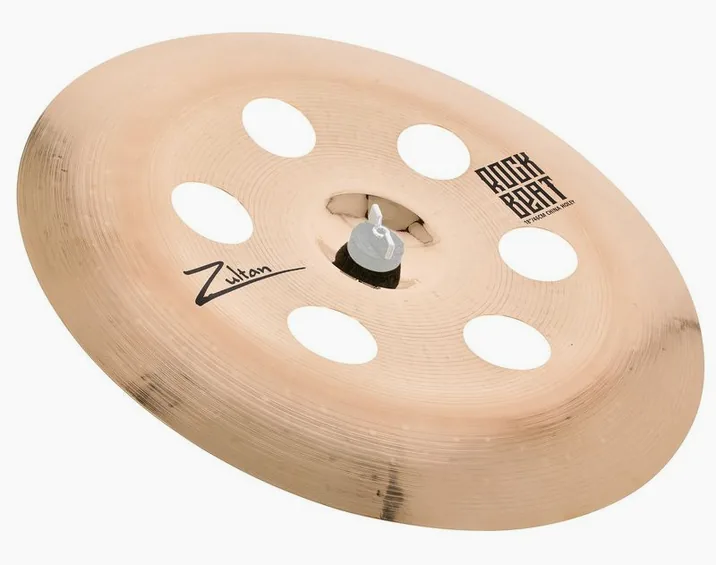 Zultan 18" Rock Beat China Holey, vista frontale