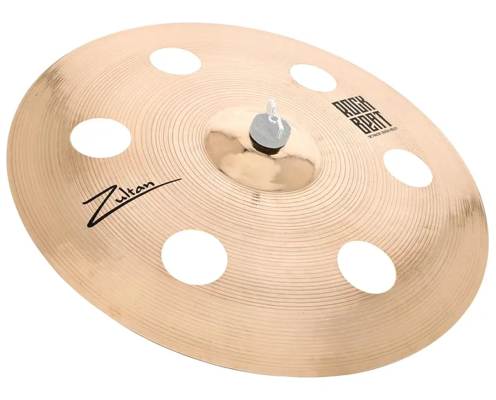 Zultan 18" Rock Beat Crash Holey, vista frontale