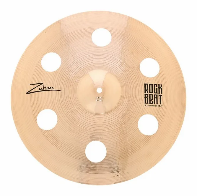 Zultan 18" Rock Beat Crash Holey, dettaglio ravvicinato, photo 2
