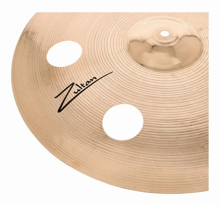 Zultan 18" Rock Beat Crash Holey, vista frontale, photo 4
