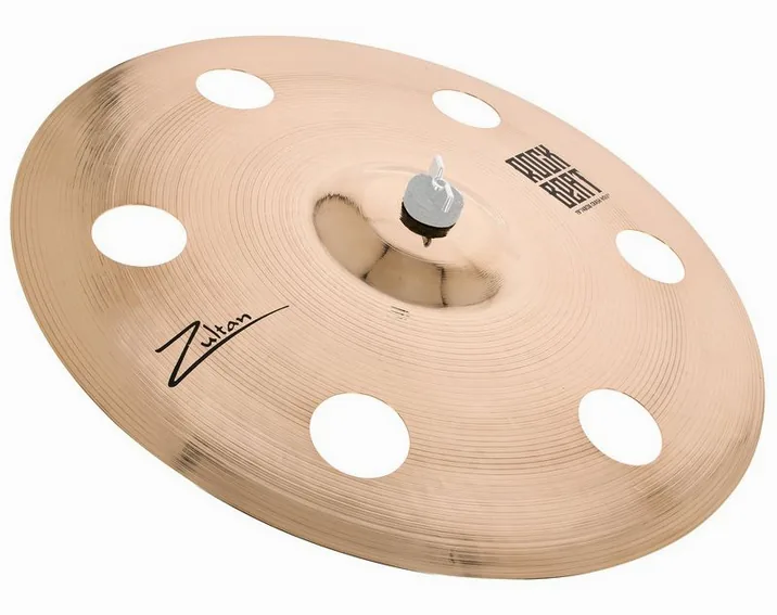 Zultan 19" Rock Beat Crash Holey, vista frontale