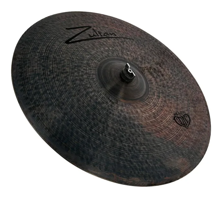 Zultan 22" Ride Dark Matter, di fronte su sfondo neutro