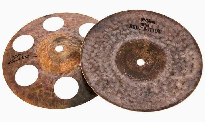 Zultan 8" Raw Mini Hi-Hat, vista dall'alto, photo 3