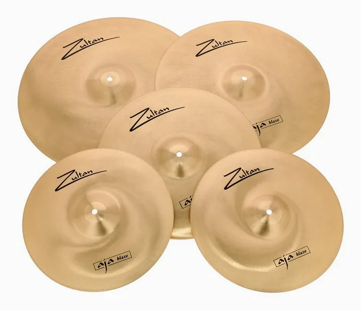 Zultan Aja Blaze Cymbal Set, su sfondo neutro