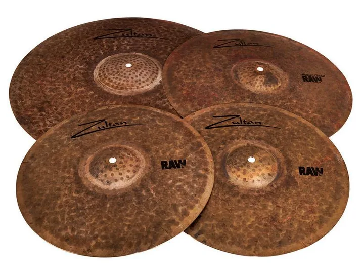 Zultan Raw Cymbal Set, su sfondo neutro