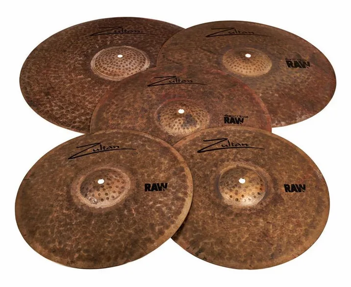 Zultan Raw Profi Cymbal Set, dettaglio frontale